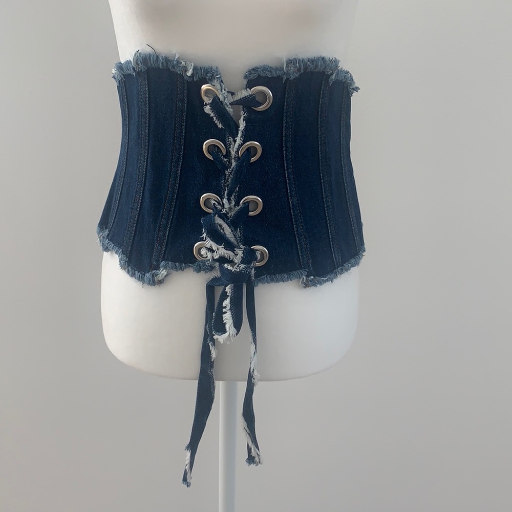 Zara Denim corset
